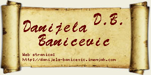 Danijela Banićević vizit kartica